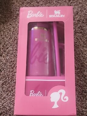 Stanley Barbie Pink Travel Mug with Handle and Straw